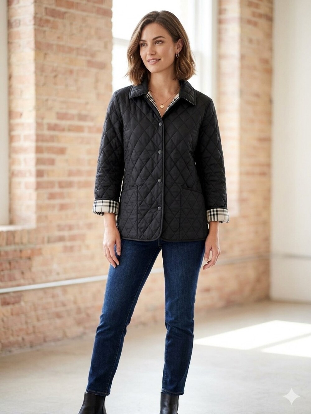 Prague Jacket Quilted Lightweight Size Medium